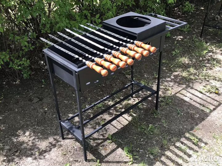 Мангал разборный 2 в 1 плoв/шашлык