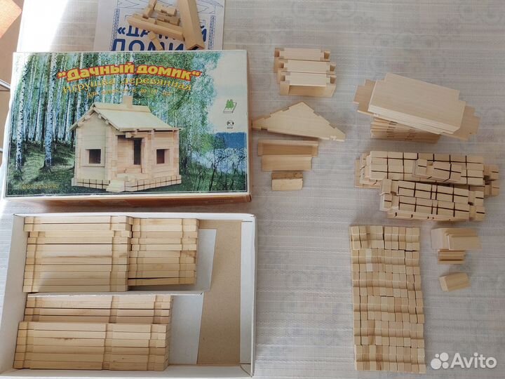 Детский конструктор деревянный 