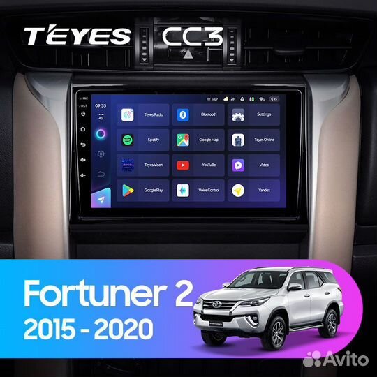 Магнитола Teyes Toyota Fortuner 2 CC3L CC3 CC3 2k