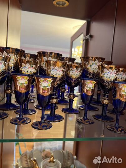 Богемия посуда стаканы