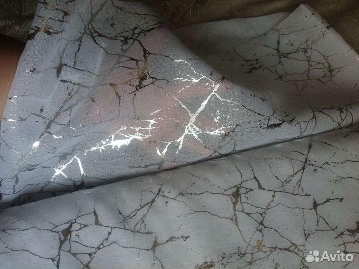 Тюль лен батист новый