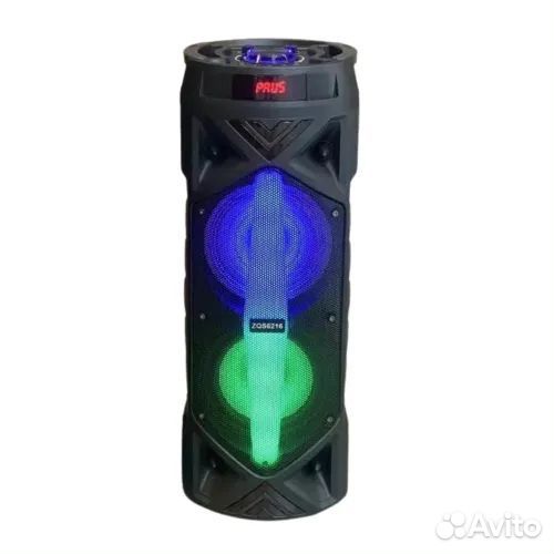 Мощная колонка ZQS 6216 с микрофоном