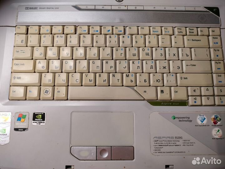 Acer Aspire 5520G на запчасти