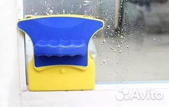 Магнитная щетка для мытья окон