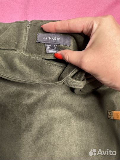 Юбка замшевая 46