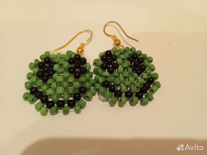 Серьги из бисера