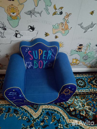 Кресло для малыша и зайка качалка