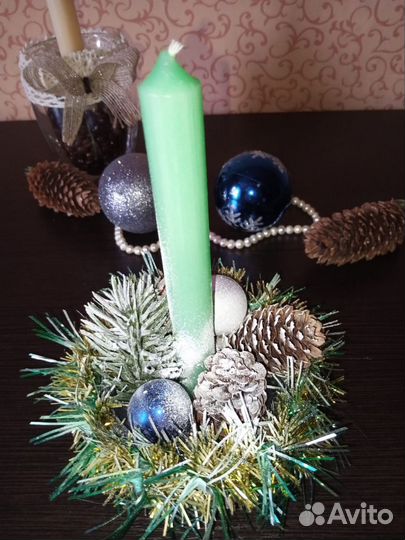 Подсвечник новогодний