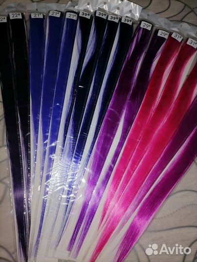 Цветные пряди для волос