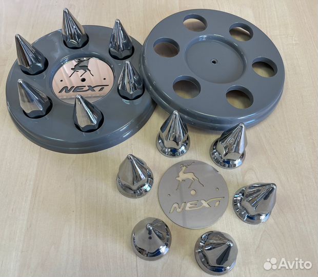 Колпаки газель + пики хром + вставка из нержавейки