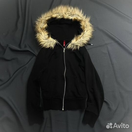 Archive zip hoodie love fur