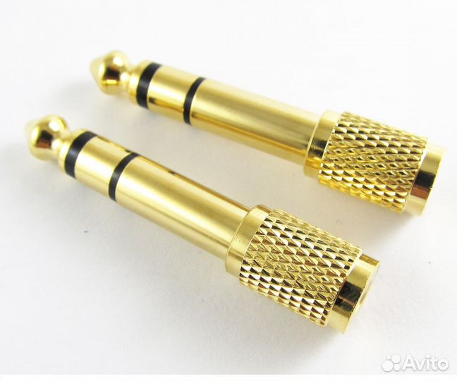 Переходник - адаптер стерео с Джек 3.5 на 6.35 mm