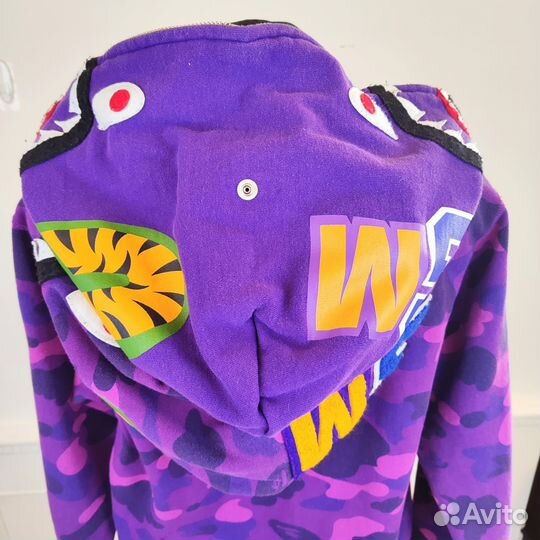 Худи abathing ape M с двойным капюшоном