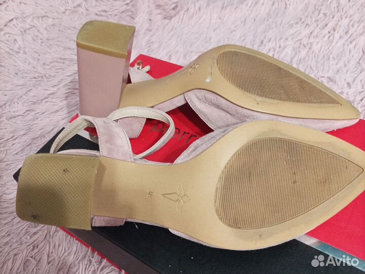 Босоножки натуральная замша 38 размер