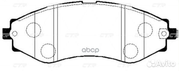 Ckkd-8 Колодки тормозные дисковые перед G