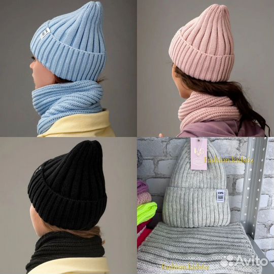 Шапка зимняя женская со снудом