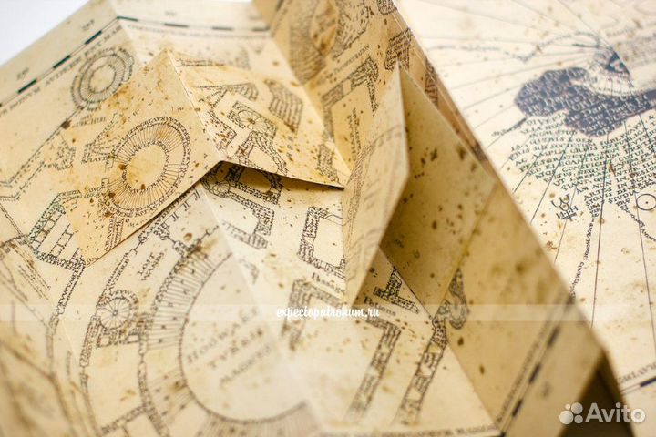 Большая карта Мародеров 160 см Гарри Поттер