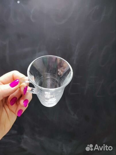 Набор 10 штук кружка стеклянная для чая