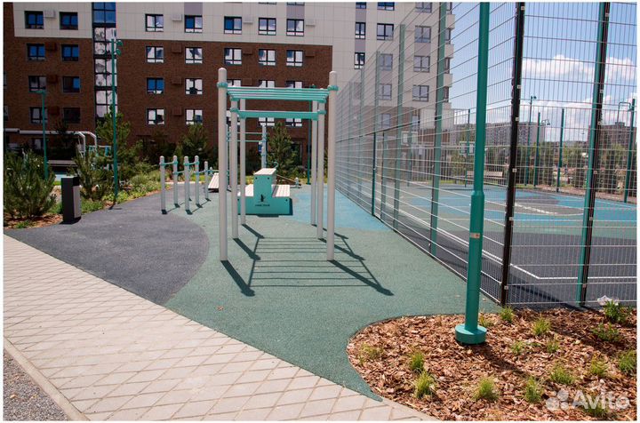 Резиновое покрытие для детских площадок