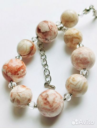 Мексиканский Агат браслет