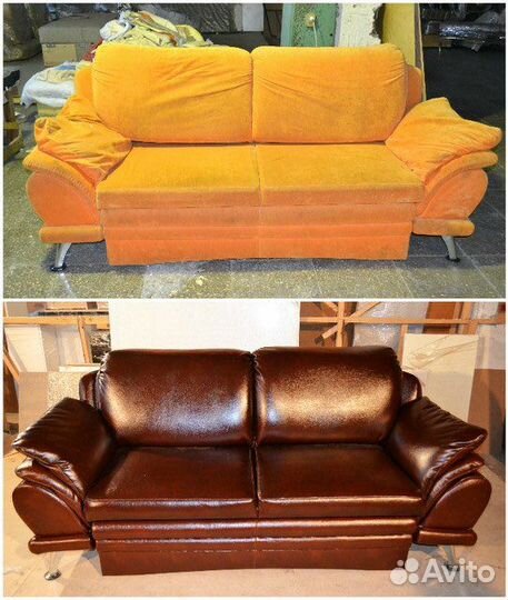 Перетяжка мягкой мебели