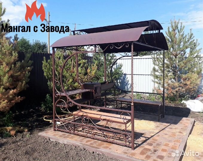 Мангал с крышей