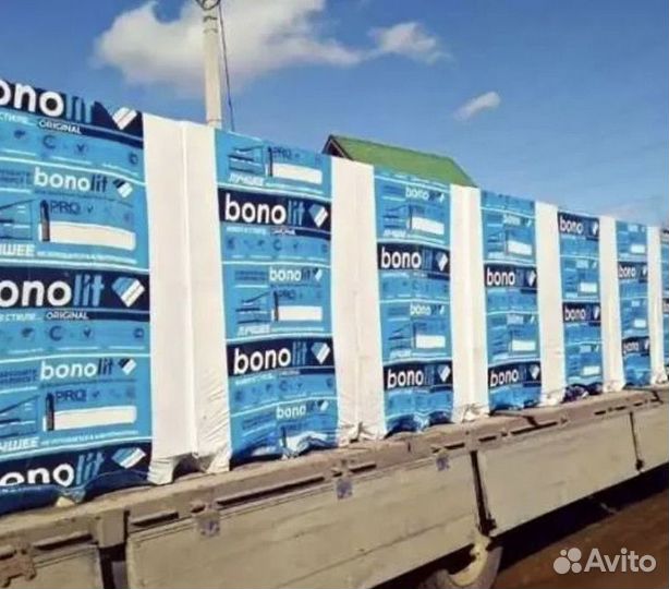 Блок газобетонный 600 250 300 Д500 bonolit