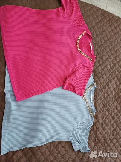 Футболка женская в рубчик