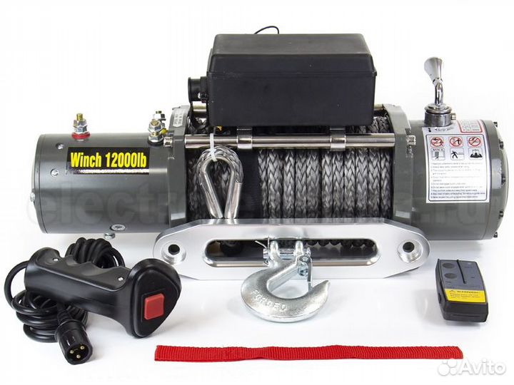 Лебедка 12000 lbs Electric Winch синтетика