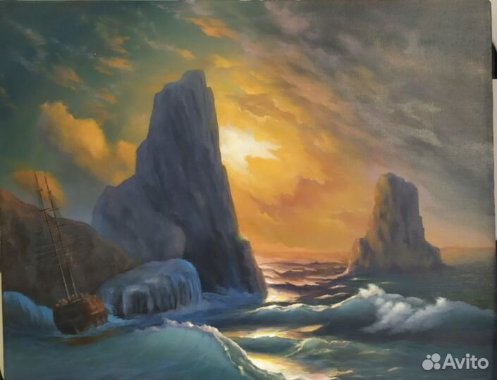 Картина маслом. Холст на подрамнике 40х50; 50х100