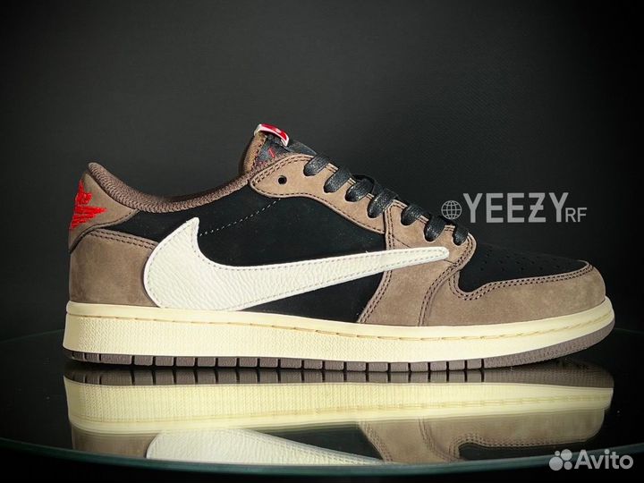 Кроссовки Nike Travis Scott Air Jordan 1 Low Mocha