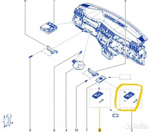 Ключ Renault Kaptur H5HT 2021