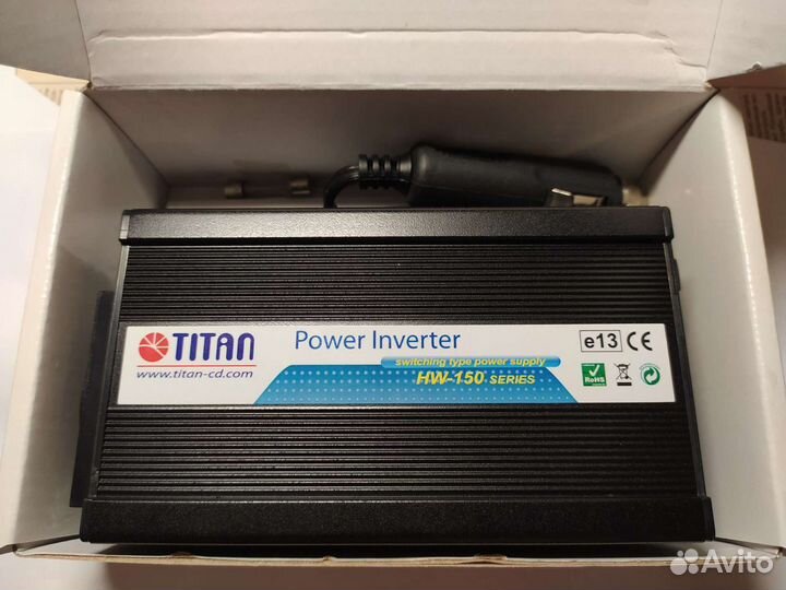 Автомобильный инвертор Titan 150 W (HW-150 E1)