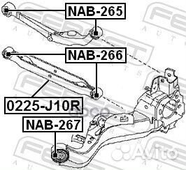 Сайлентблок рычага nissan qashqai/X-trail 06