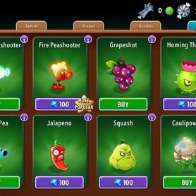 Донат в игре Plants vs zombies