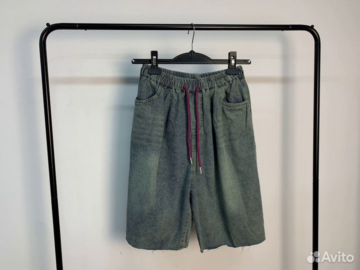 Женские джинсовые шорты на резинке