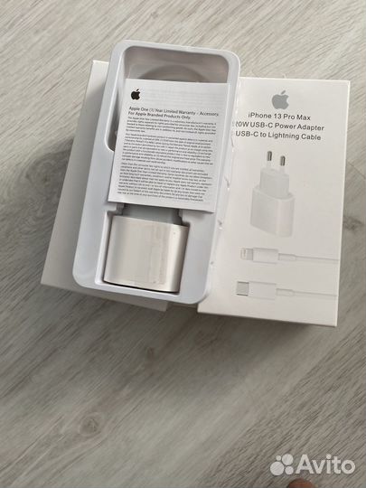 Зарядка iPhone адаптер + Кабель Type-C Lightning
