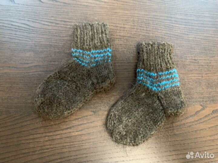 Шерстяные носки новые 23-25р