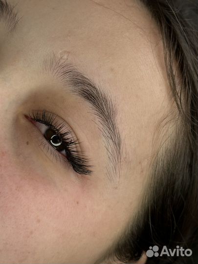 Наращение ресниц,Д/У брови и ресницы
