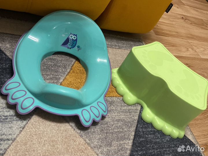 Сидушка на унитаз и подставка для ног