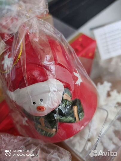 Ёлочные игрушки стеклянные новые коробкой