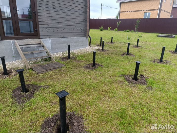 Установка винтовых свай