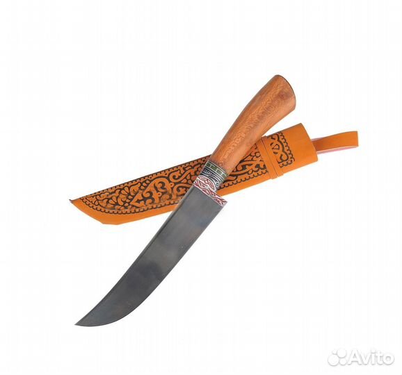 Пчак средний, гарда гравировка, орех, шх-15, 17-19