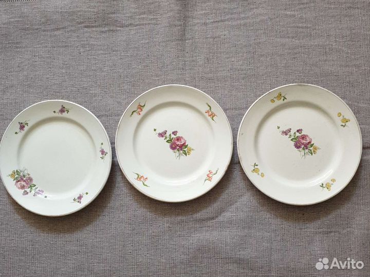 Тарелки фарфор, дулево, зик и др. СССР