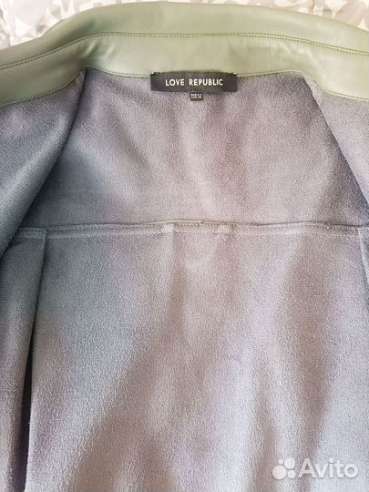 Рубашка из экокожи love republic