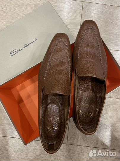 Туфли лоферы мужские Santoni 41