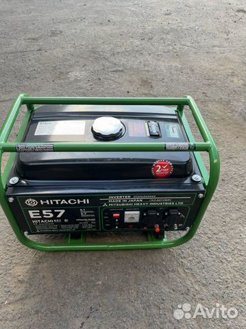 Бензиновый генератор Hitachi E57 газ бензин