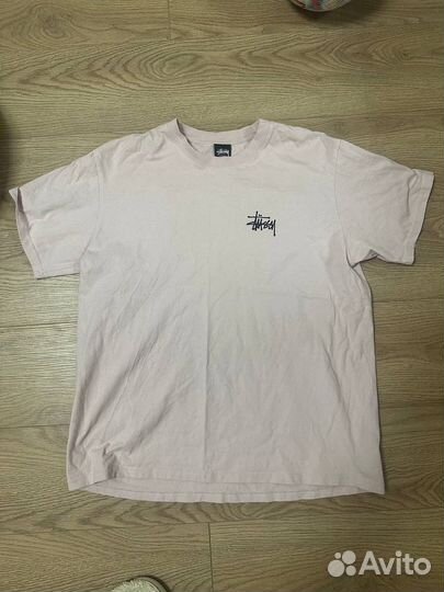 Футболка stussy розовая