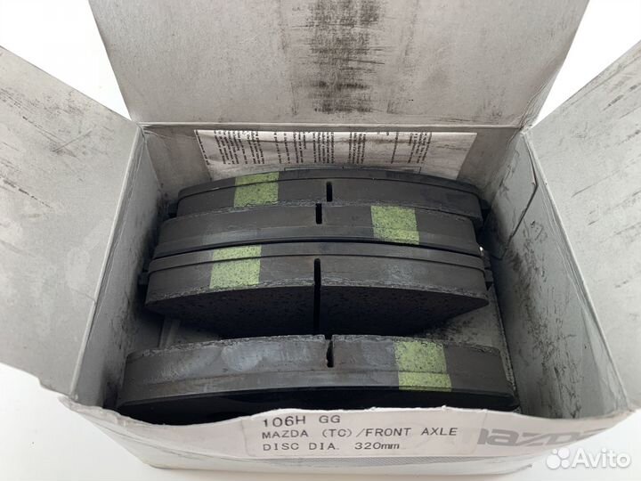 Колодки тормозные передние Mazda CX-9 TC (2016-нв)