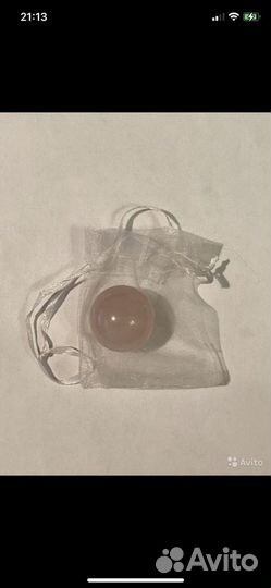 Натуральный розовый кварц